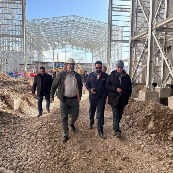بازدید مدیرعامل کانی‌مس از پروژه های فاز ۲ و ۳ تغلیظ مس میدوک