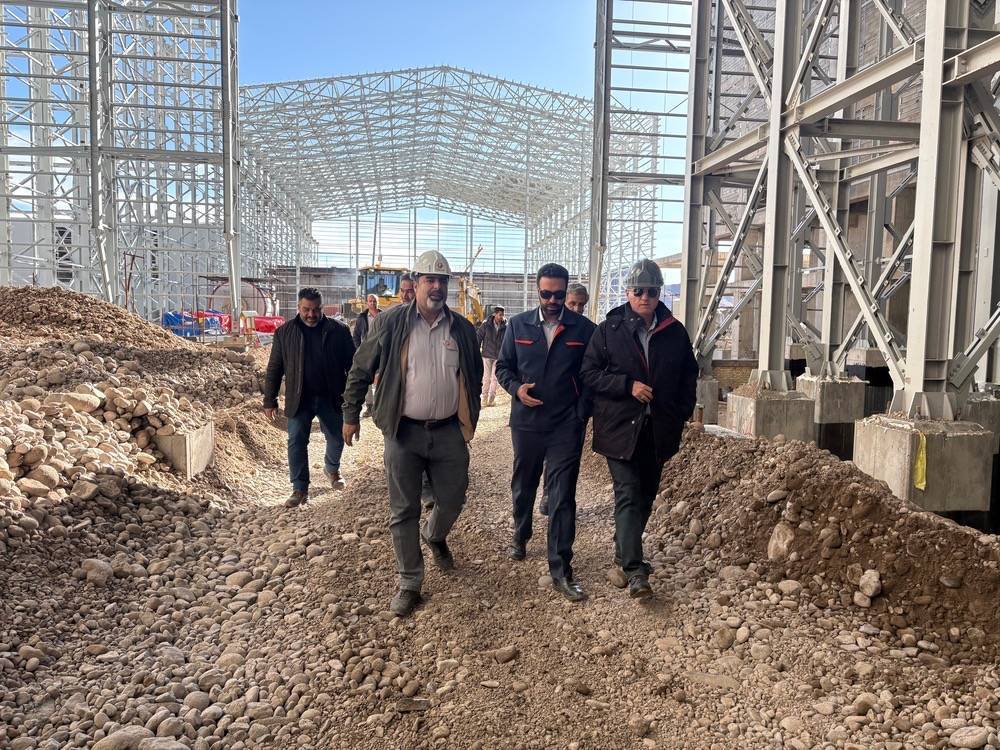 بازدید مدیرعامل کانی‌مس از پروژه های فاز ۲ و ۳ تغلیظ مس میدوک
