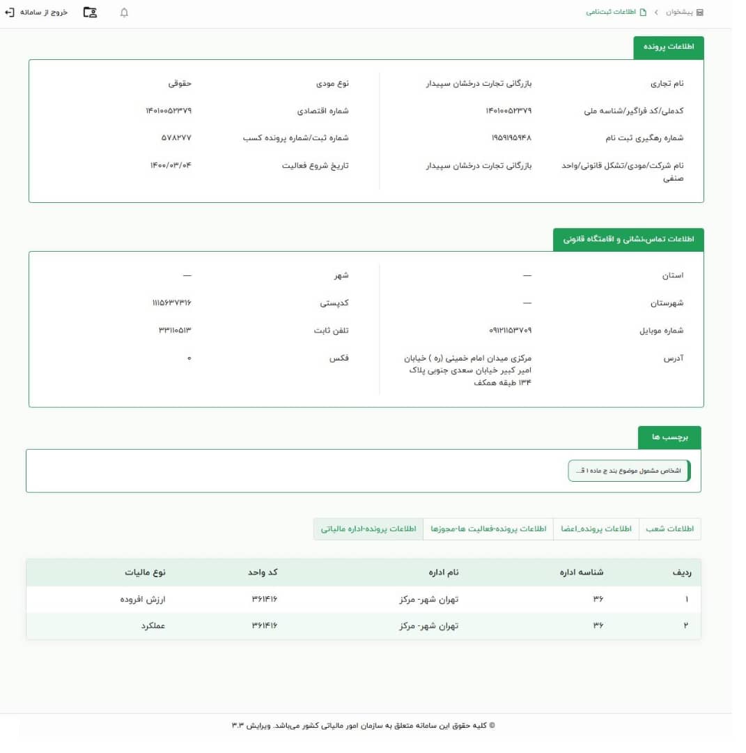 گواهینامه ارزش افزوده معتبر